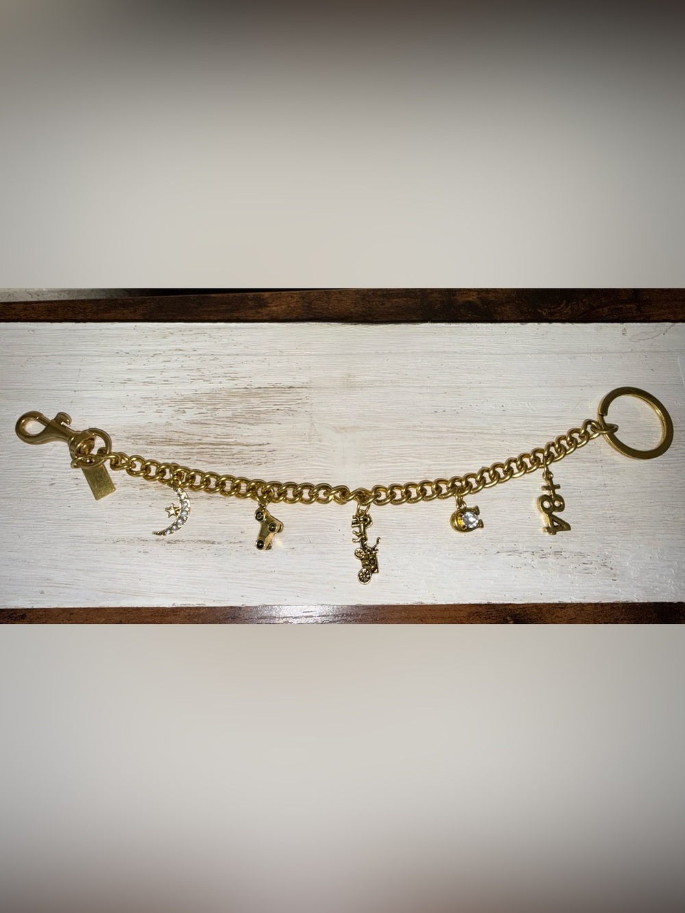 Coach “like” Gold-Tone Purse Charm
